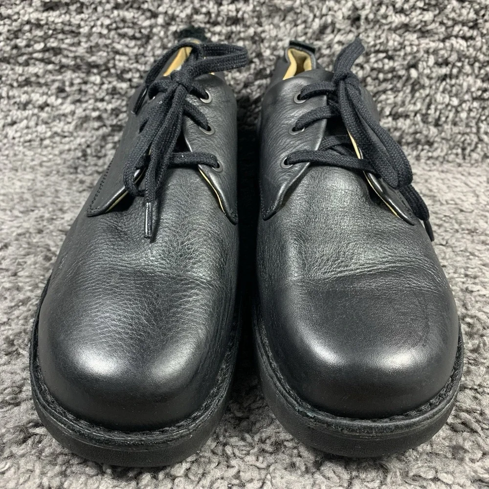 Samuel Hubbard Mens Shoes 12 W Black Leather Casual Comfort M1100